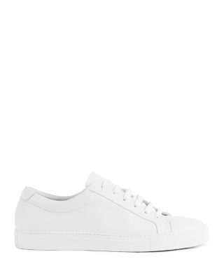 Reiss Darren Tumbled Leather Sneakers 