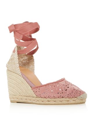 ankle tie espadrille wedge sandals