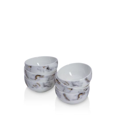 Marble Venice Fog 7-Piece Seder Plate/Appetizer Set