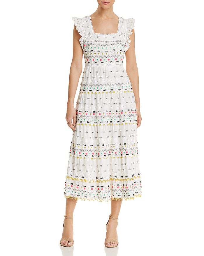 Kate spade white eyelet dress best sale