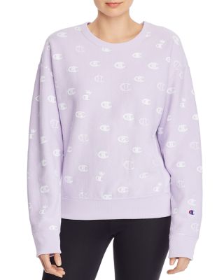 champion logo print sweatshirt