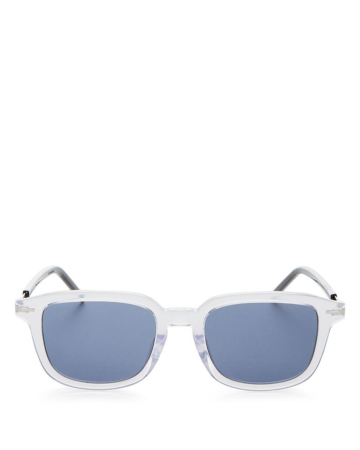 Dior Men's Technicity Square Sunglasses, 51mm In Crystal/blue