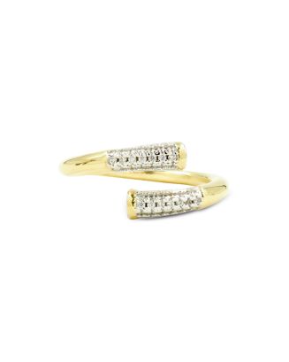 Freida Rothman Radiance Twisted Matchstick Ring in 14K Gold-Plated ...