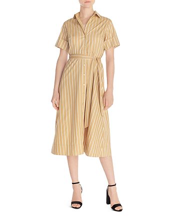 Sandro Stormy Striped Midi Shirt Dress | Bloomingdale's