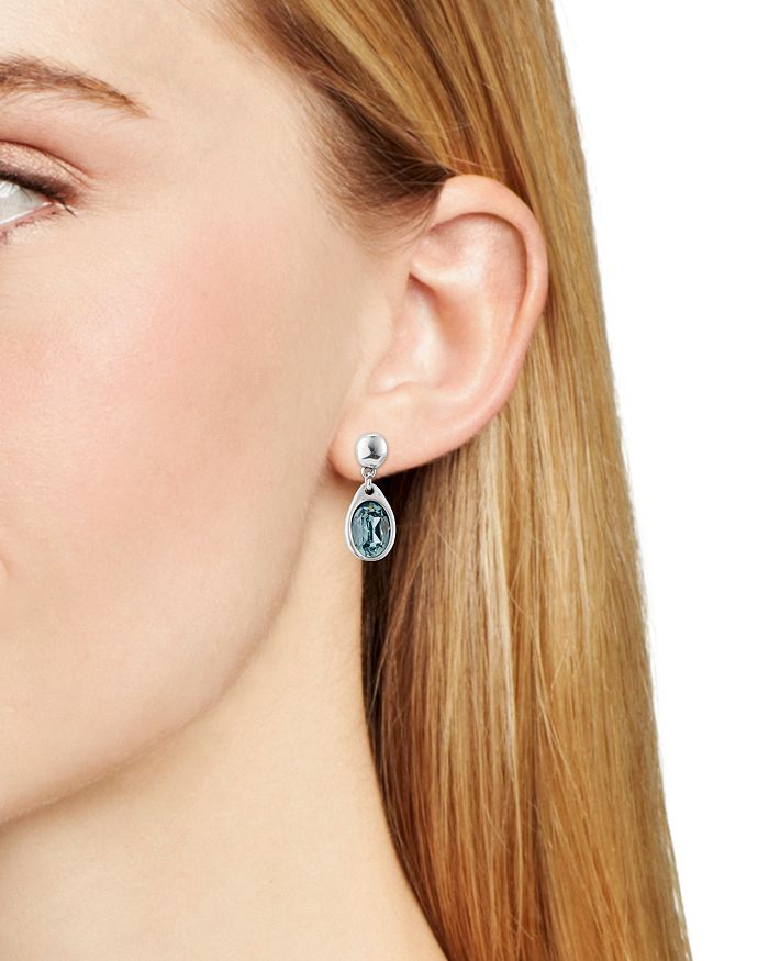 Shop Uno De 50 Flashes Earrings In Blue/silver