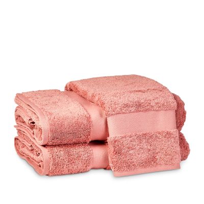 Matouk Lotus Washcloth In Indian Rose