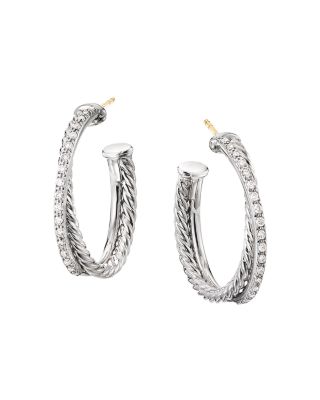 david yurman earrings with diamonds