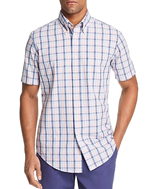 UPC 889691449769 product image for Brooks Brothers Short-Sleeve Seersucker Plaid Classic Fit Button-Down Shirt | upcitemdb.com