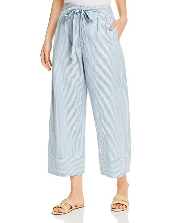 Vero Moda Mia Organic Cotton Striped Cropped Pants Bloomingdale S