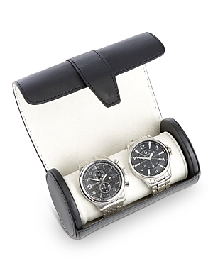 Royce New York Leather Travel Double Watch Roll