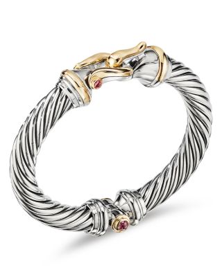 garnet and silver bracelet