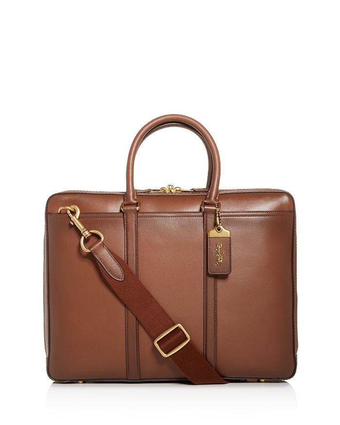Coach Hudson Men's Briefcase Laptop Bag Brown