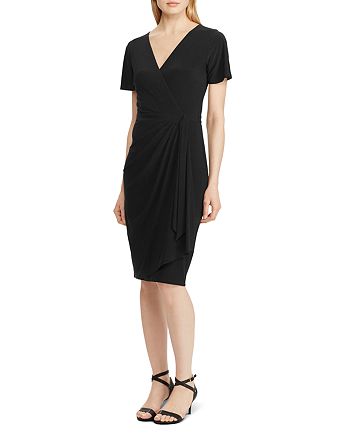 Ralph Lauren Jersey Faux-Wrap Dress | Bloomingdale's