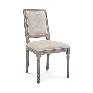 Shop Modway Court Vintage French Upholstered Fabric Dining Side Chair In Brown