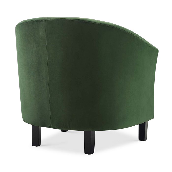 Modway Prospect Channel Tufted Upholstered Velvet Armchair In Emerald