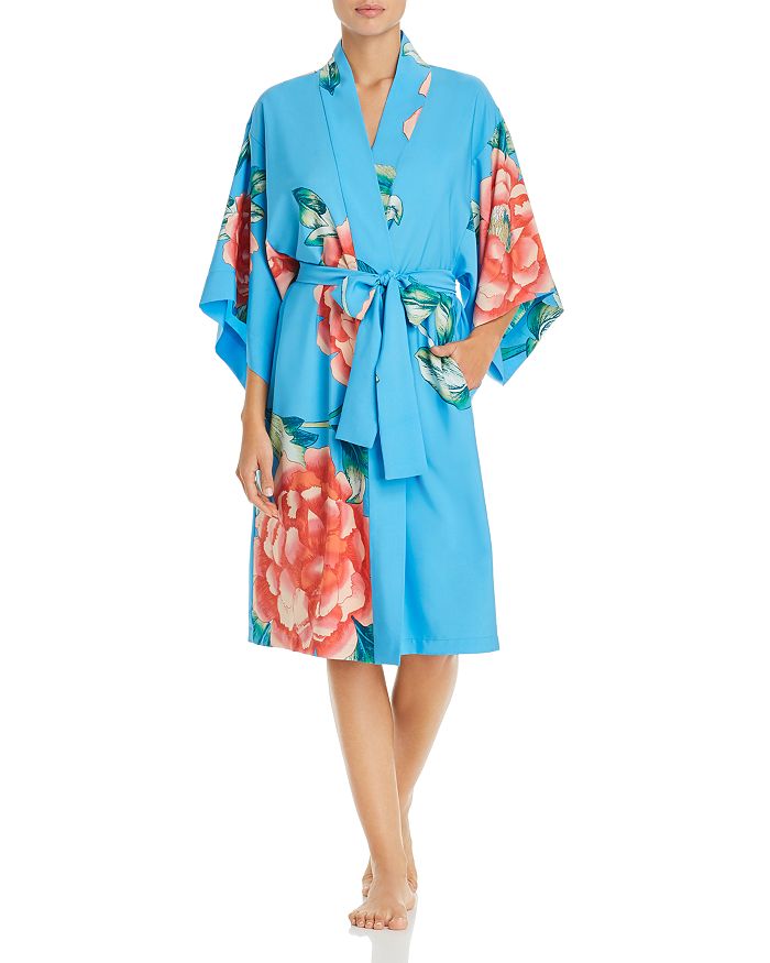 NATORI Nova Floral Kimono Robe,G74045