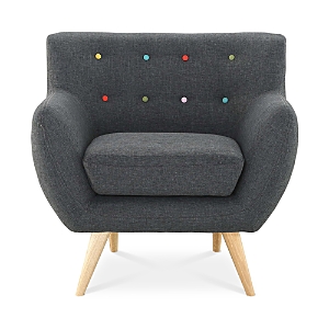 Modway Remark Upholstered Fabric Armchair In Gray