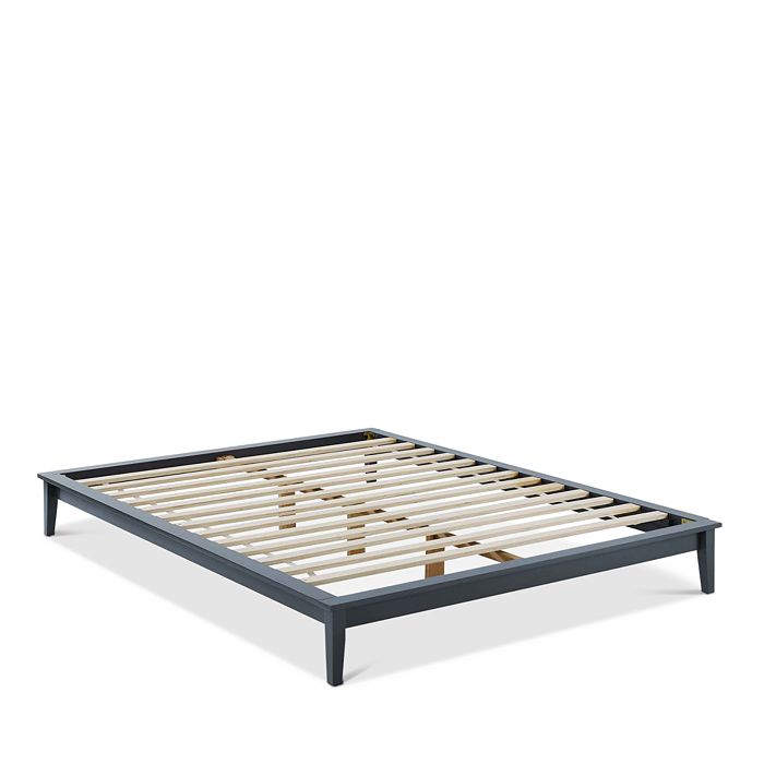 Modway Lodge Queen Wood Platform Bed Frame In Gray