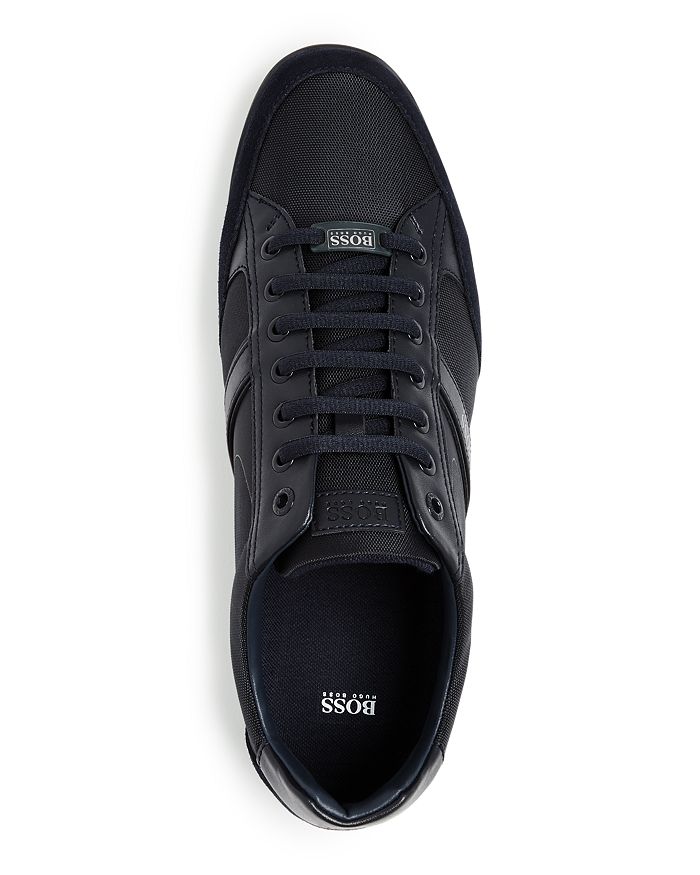 Shop Hugo Boss Men's Saturn Low Top Sneakers In Dark Blue