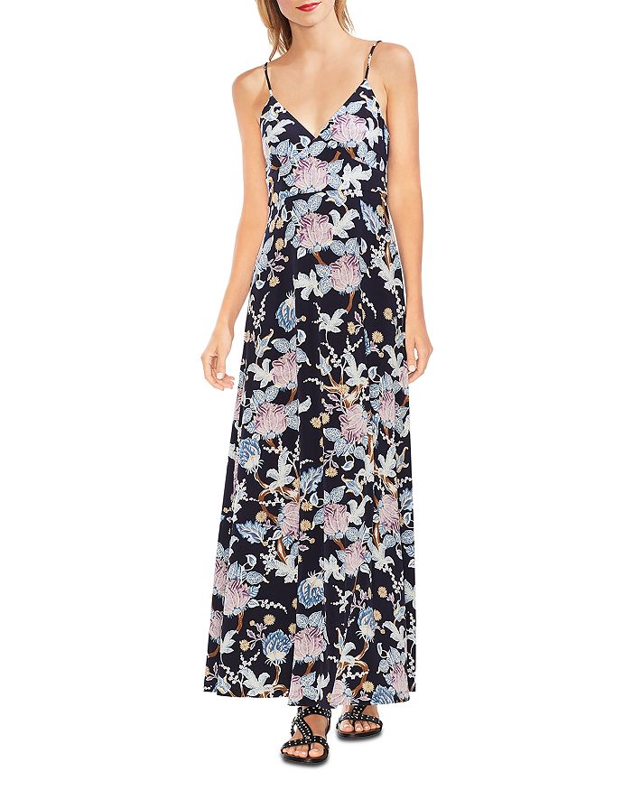 VINCE CAMUTO Poetic Blooms Sleeveless Printed Maxi Dress,9139711