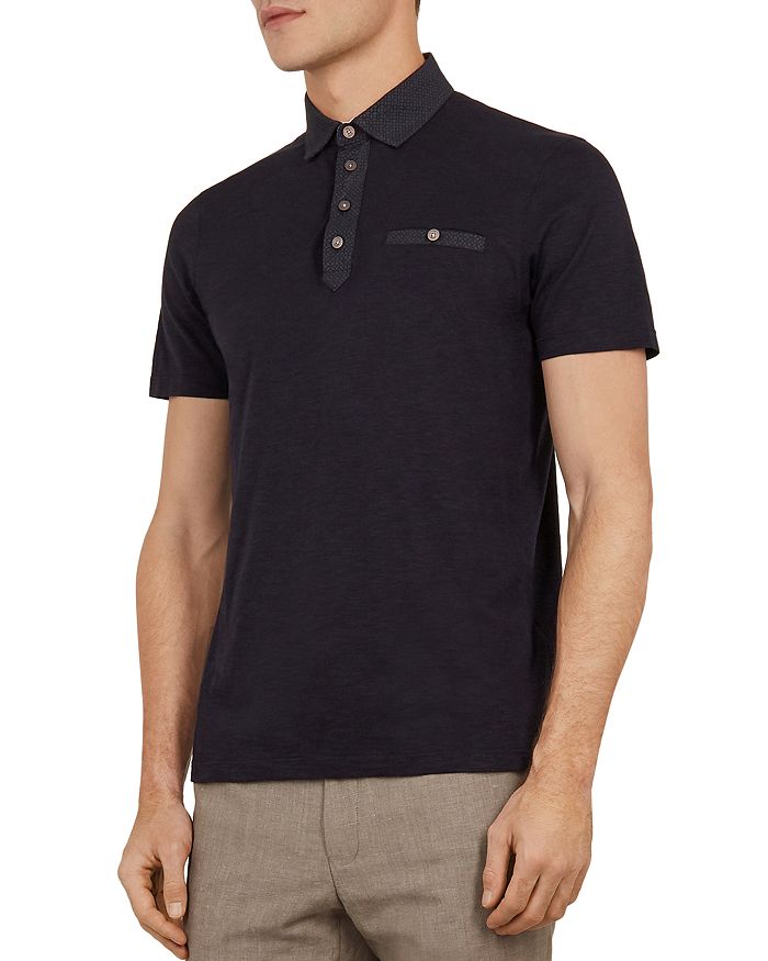 Ted Baker Saharah Geo Collar Regular Fit Polo Shirt | Bloomingdale's