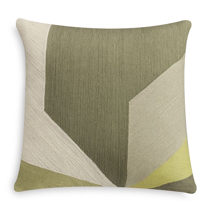 Highline Bedding Co. Habit Collection By  Crewel Embroidery Decorative Pillow, 16 X 16 In Sage