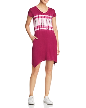 Marc New York Performance Tie-dyed Tee Dress In Exotic Berry