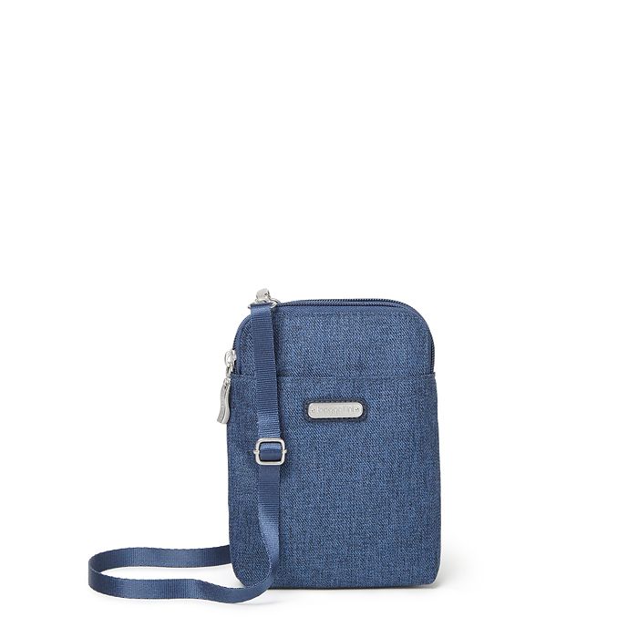 Baggallini Take Two Rfid Bryant Crossbody In Steel Blue