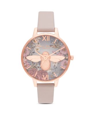 Olivia Burton - Rose Gold-Tone Bee Motif Watch, 34mm