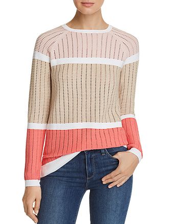 Calvin Klein Open-Stitch Knit Sweater | Bloomingdale's
