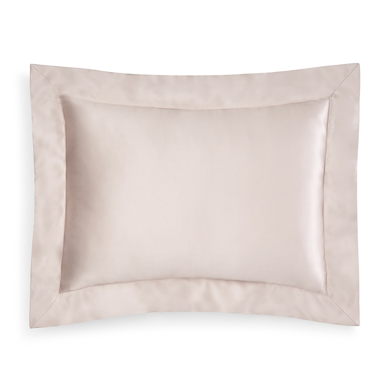 Gingerlily Solid Silk Boudoir Sham In Nude