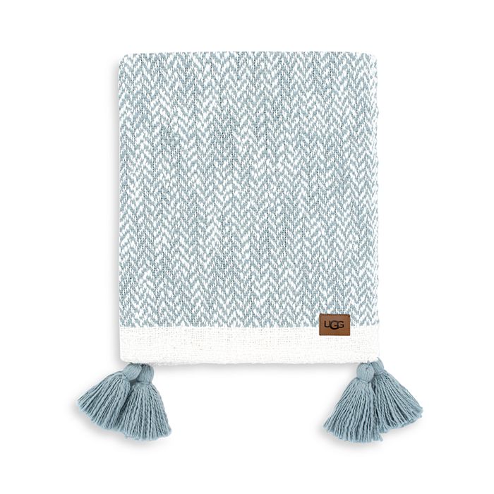 UGG® Leigh Herringbone Throw Bloomingdale's