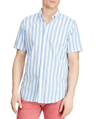 ralph lauren striped short sleeve shirt
