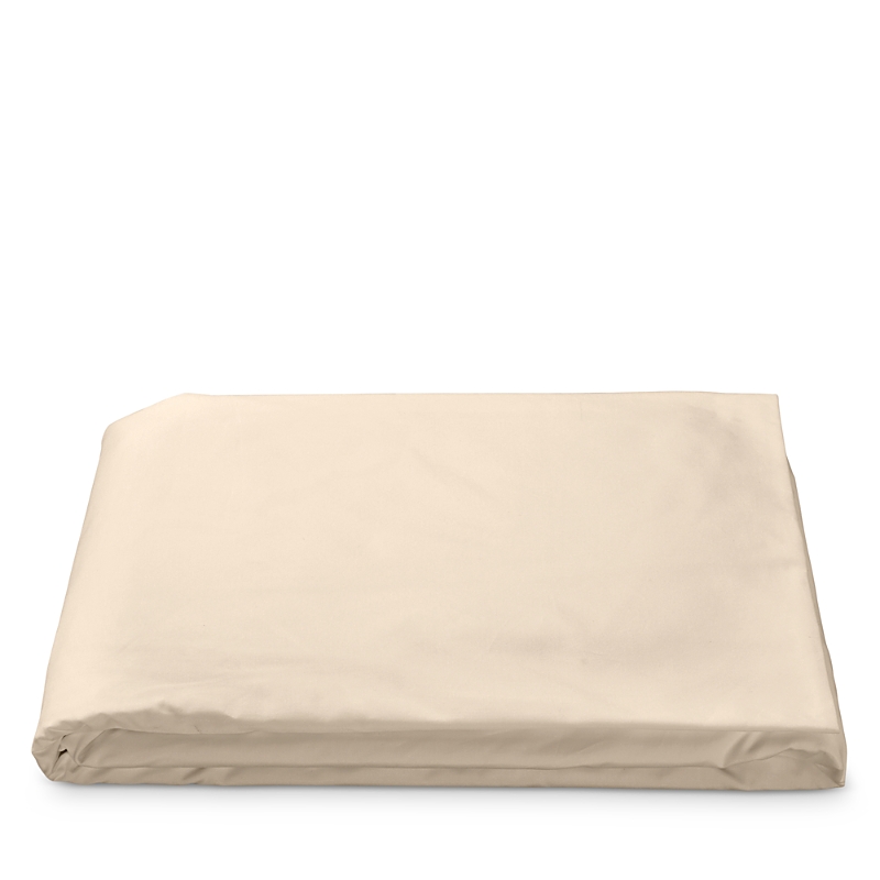Matouk Luca Hemstitch Percale Fitted Sheet, Queen In Beech