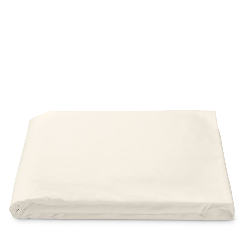 Matouk Luca Hemstitch Percale Fitted Sheet, King In Ivory