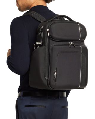 tumi barker backpack leather