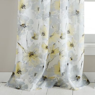 Modern Bloom Semi-Sheer Grommet Curtain Panel, 50&amp;quot; x 84&amp;quot;