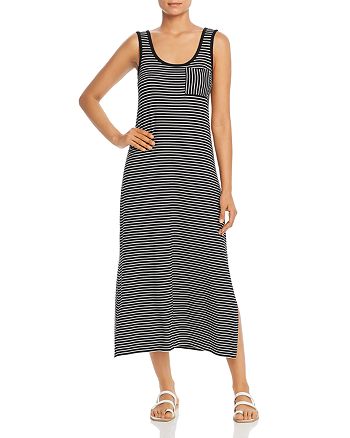Calvin Klein Sleeveless Striped Maxi Dress | Bloomingdale's