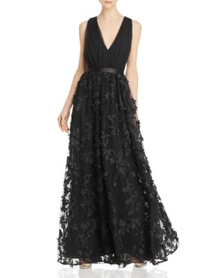 Laundry by Shelli Segal Floral-Appliqu Gown - 100% Exclusive |  Bloomingdale's Women