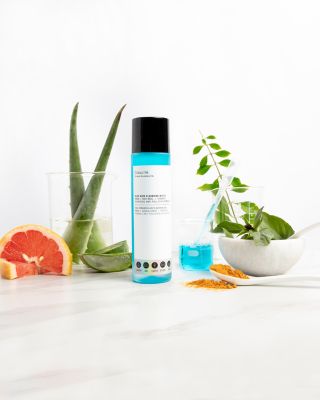 Blue Aura Cleansing Water Neem + Holy Basil + Turmeric Ayurvedic Anti-Pollution Formula 4 oz.