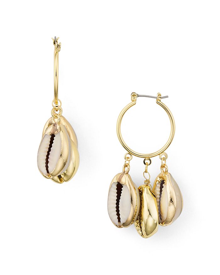 Aqua Multi Shell Hoop Earrings - 100% Exclusive In Gold
