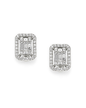Bloomingdale's Diamond Mosaic Earrings in 14K White Gold, 1.0 ct. t.w. - 100% Exclusive