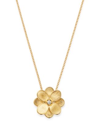 18K Yellow Gold Petali Pendant Necklace, 16.5&amp;quot;