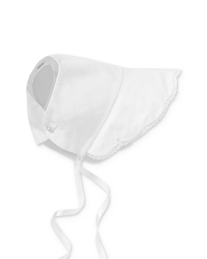 Shop Kissy Kissy Girls' Scalloped Christening Gown & Bonnet Set - Baby In White