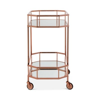 Silva 2-Tier Octagon Bar Cart