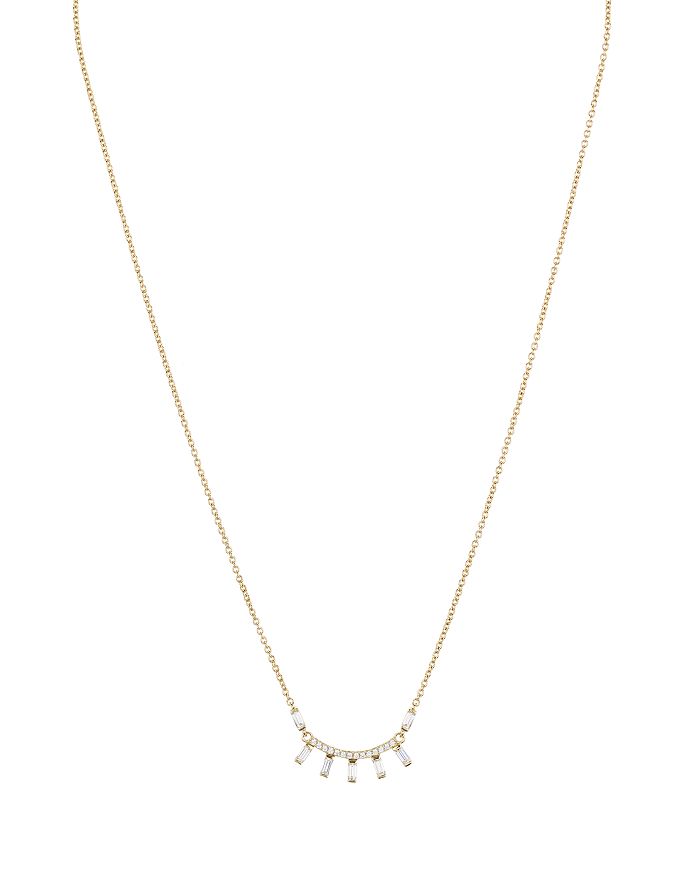 Nadri Mercer Small Baguette & Pave Pendant Necklace, 16 In Gold | ModeSens
