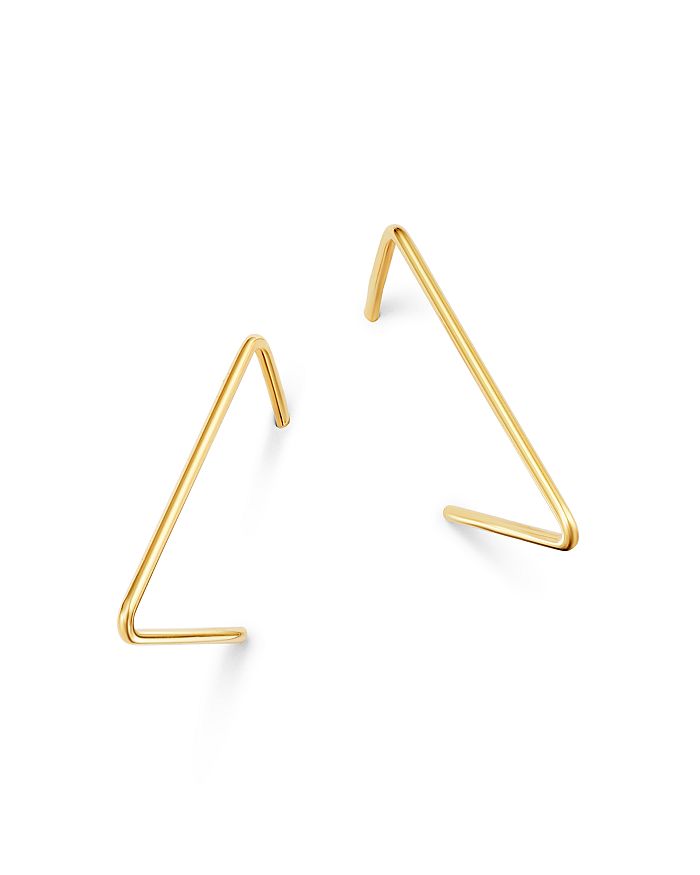Moon & Meadow Triangle Hoop Earrings In 14k Yellow Gold - 100% Exclusive