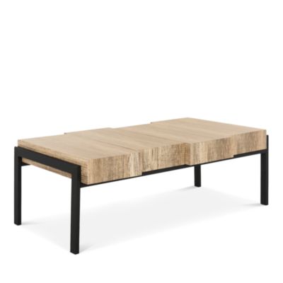 Couture Alexander Rectangular Contemporary Rustic Coffee Table