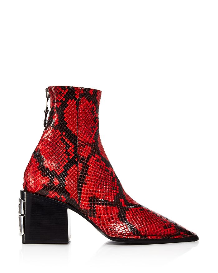 alexander wang snakeskin boots