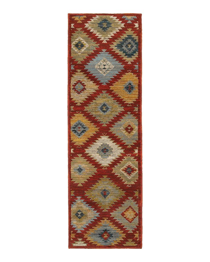 Oriental Weavers Sedona 5936d Runner Rug, 2'3 X 7'6 In Red/multi